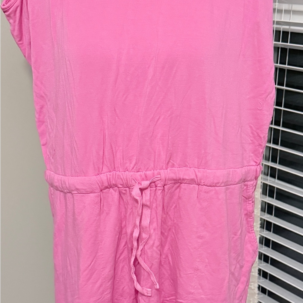 Pink Casual Romper